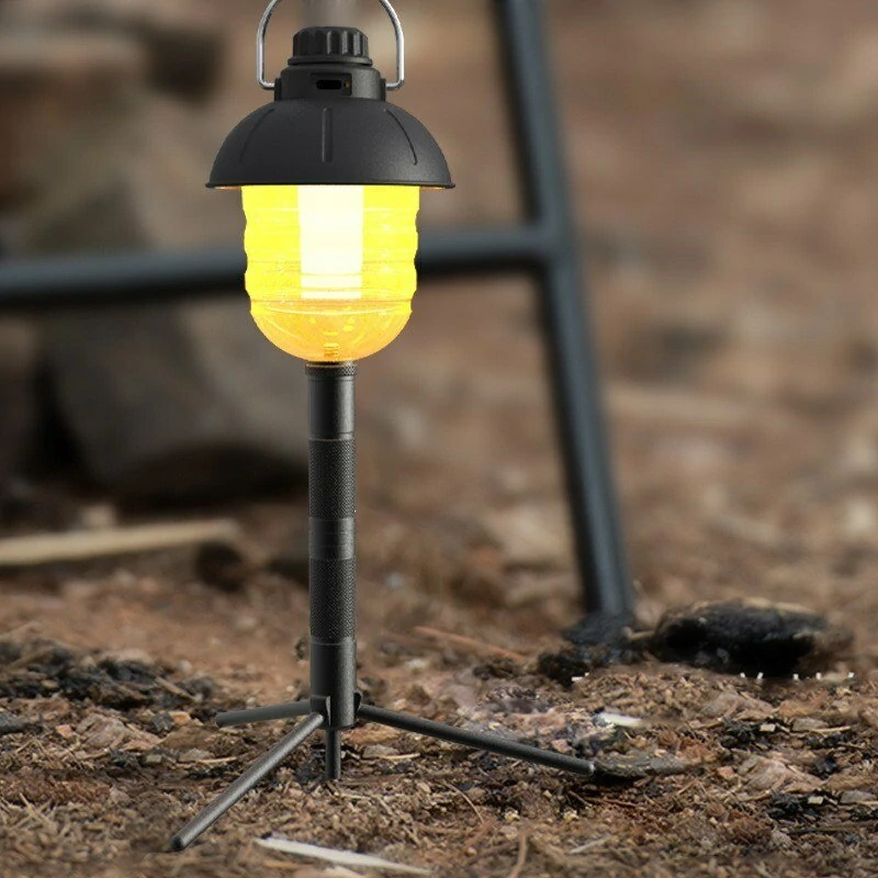 (image for) Aluminum Lantern Stand Camping Lamp Pole for Astrolux® CL01 Foldable Light Support Holder Lamp Bracket Camera Phone Tripod Stand For Picnic
